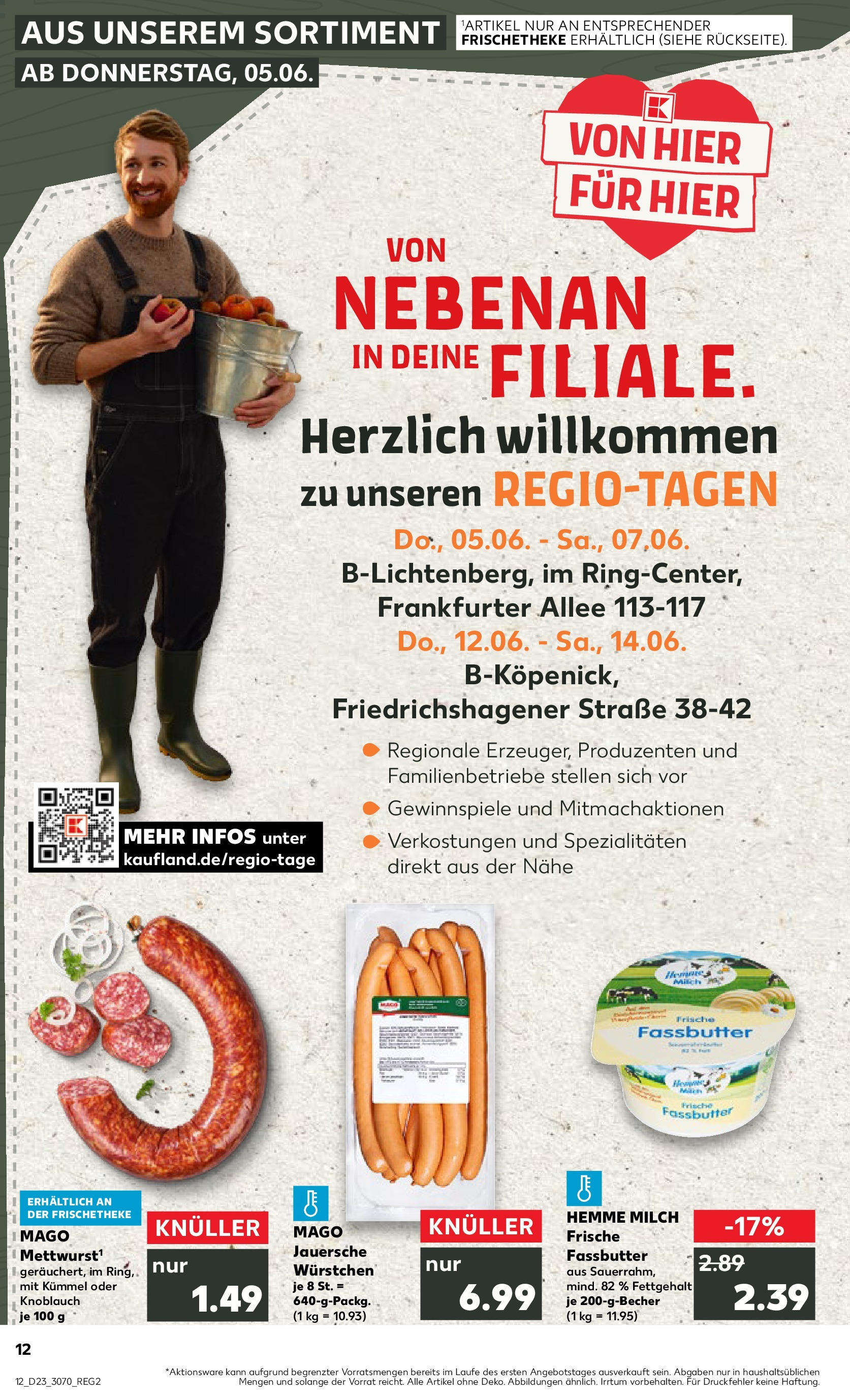 Kaufland prospekt Ahrensfelde	 (ab 05.06.2025) » Angebote Online zum Blättern | Seite: 12 | Produkte: Milch, Butter, Knoblauch