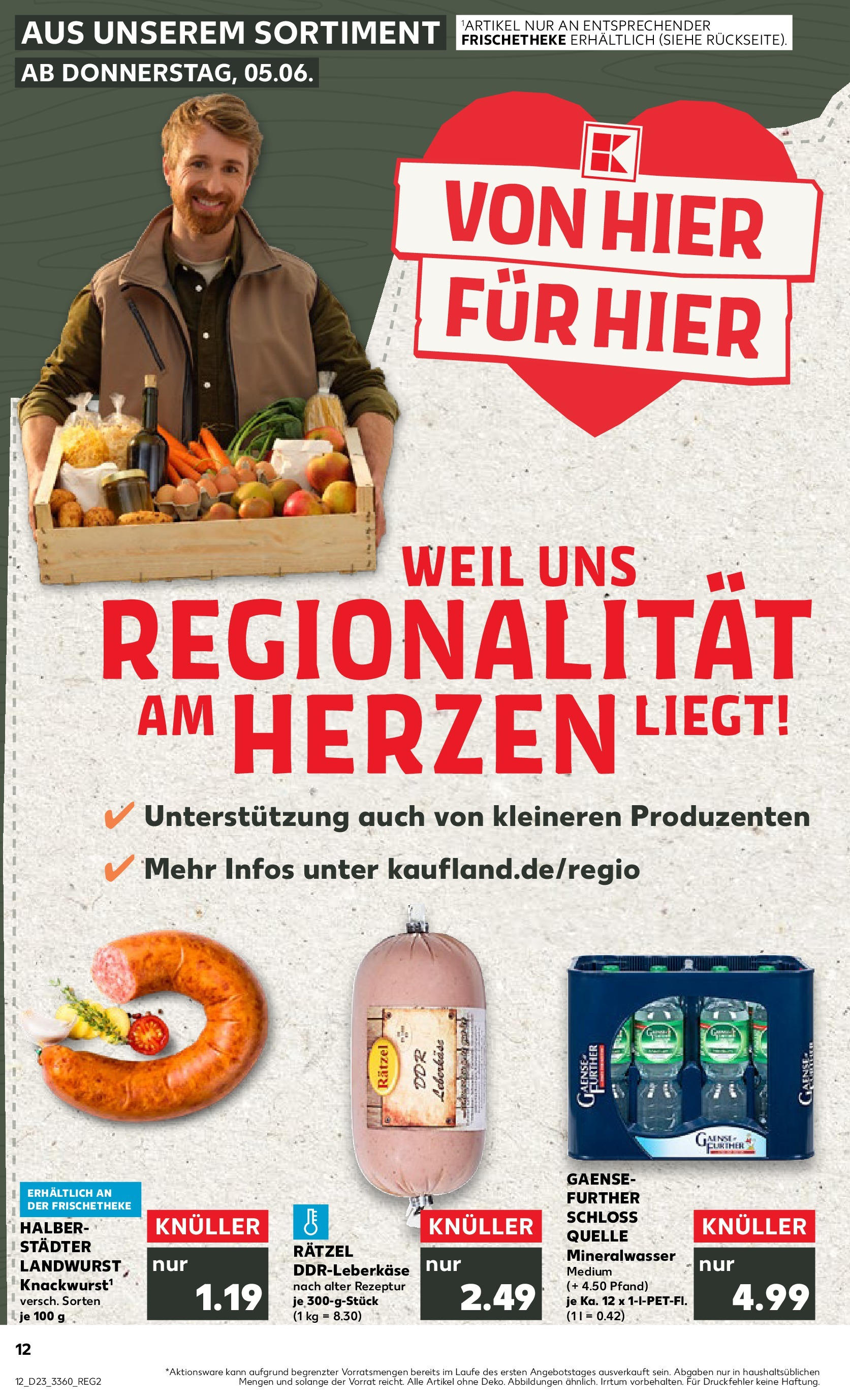 Kaufland prospekt Schönebeck (Elbe) (ab 05.06.2025) » Angebote Online | Seite: 12 | Produkte: Mineralwasser Kaufland prospekt Schönebeck (Elbe) (ab 05.06.2025) » Angebote Online zum Blättern | Seite: 12 | Produkte: Mineralwasser