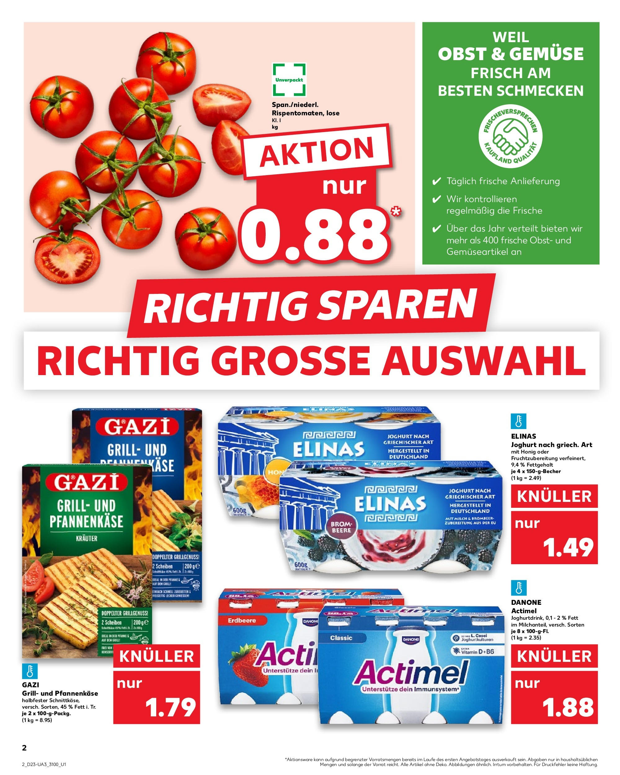 Kaufland prospekt Halle (Saale) (ab 05.06.2025) » Angebote Online | Seite: 2 | Produkte: Actimel, Milch, Joghurt, Gemüse Kaufland prospekt Halle (Saale) (ab 05.06.2025) » Angebote Online zum Blättern | Seite: 2 | Produkte: Actimel, Milch, Joghurt, Gemüse
