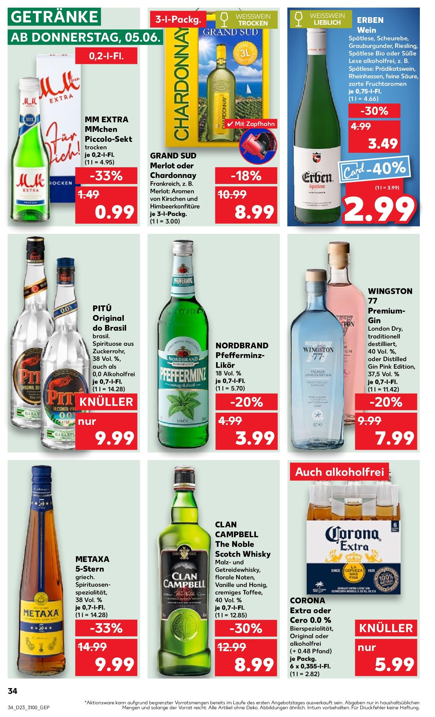 Kaufland prospekt Halle (Saale) (ab 05.06.2025) » Angebote Online | Seite: 42 | Produkte: Whisky, Weißwein, Likör, Kirschen Kaufland prospekt Halle (Saale) (ab 05.06.2025) » Angebote Online zum Blättern | Seite: 42 | Produkte: Whisky, Weißwein, Likör, Kirschen