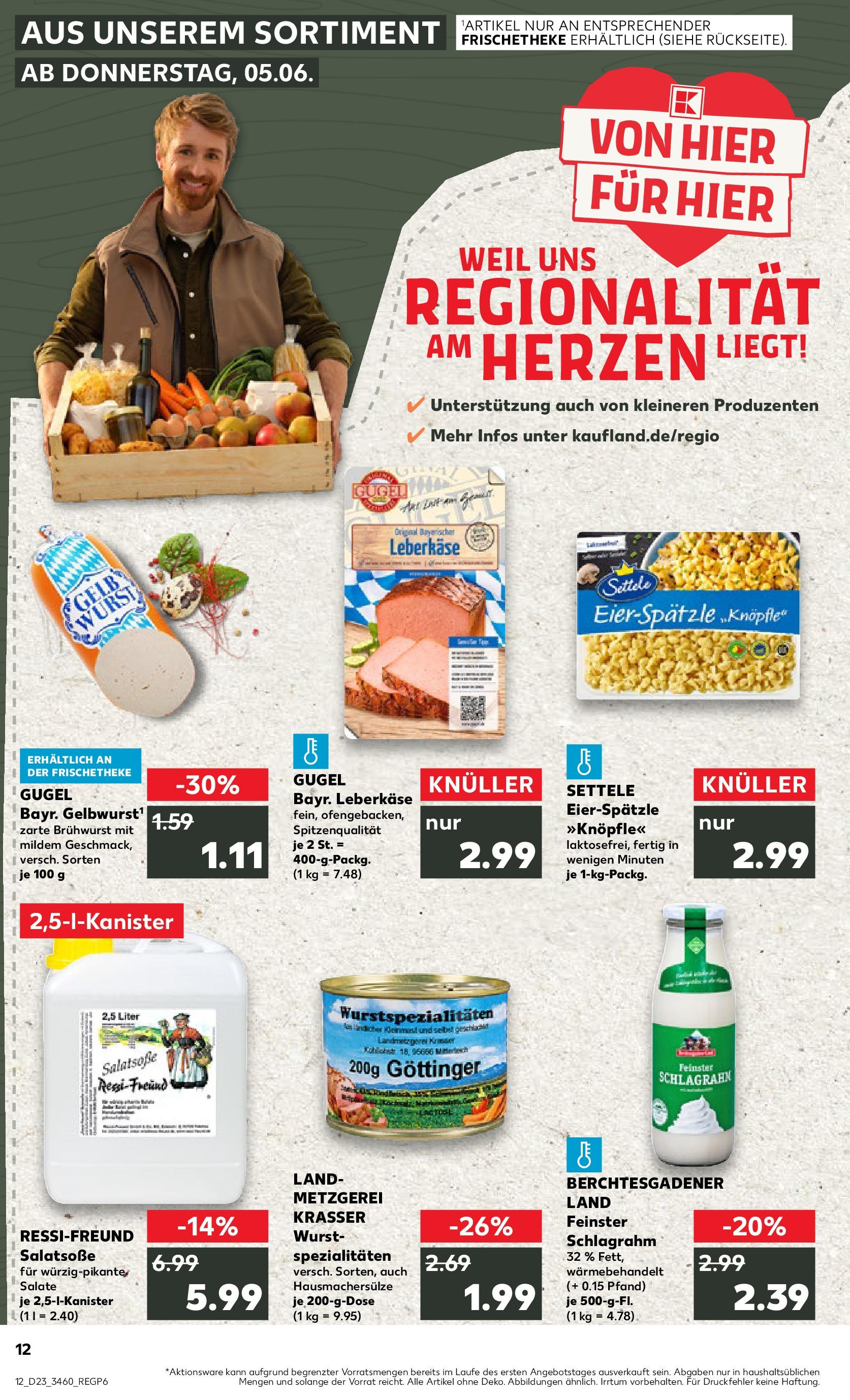 Kaufland prospekt Weiden In Der Oberpfalz (ab 05.06.2025) » Angebote Online | Seite: 12 | Produkte: Dressing, Wurst, Leberkase Kaufland prospekt Weiden In Der Oberpfalz (ab 05.06.2025) » Angebote Online zum Blättern | Seite: 12 | Produkte: Dressing, Wurst, Leberkase