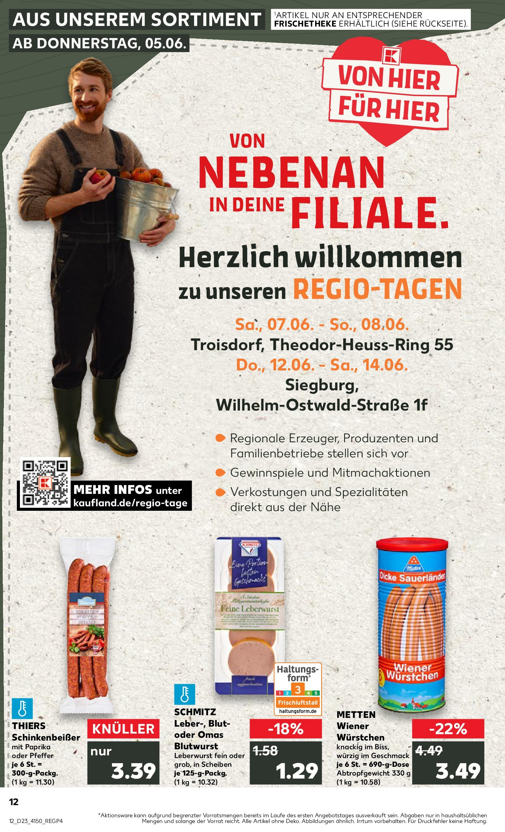 Kaufland prospekt Troisdorf (ab 05.06.2025) » Angebote Online | Seite: 12 | Produkte: Wiener wurstchen, Paprika, Pfeffer Kaufland prospekt Troisdorf (ab 05.06.2025) » Angebote Online zum Blättern | Seite: 12 | Produkte: Wiener wurstchen, Paprika, Pfeffer