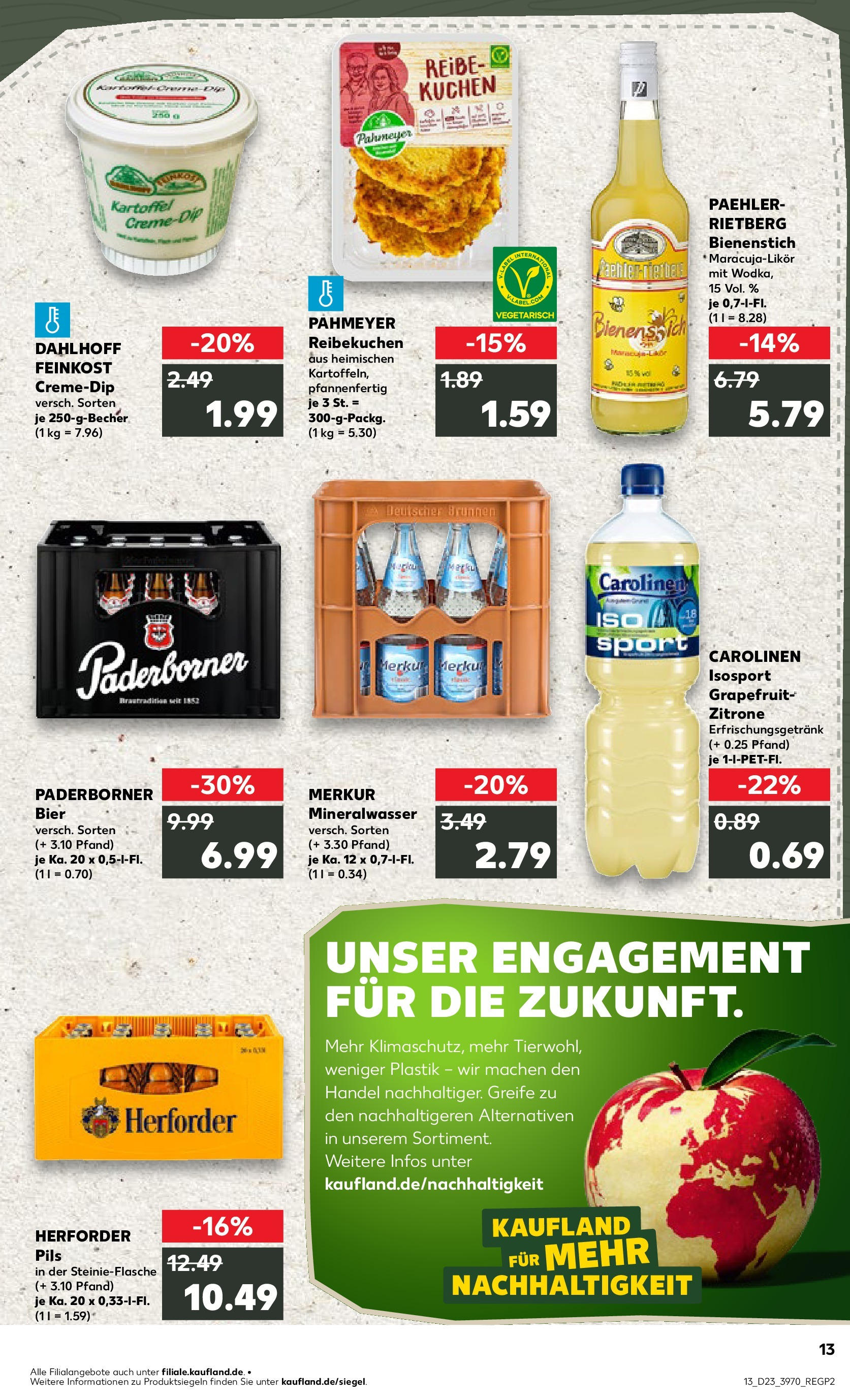 Kaufland prospekt Herford (ab 05.06.2025) » Angebote Online | Seite: 13 | Produkte: Bier, Grapefruit, Zitrone, Kuchen Kaufland prospekt Herford (ab 05.06.2025) » Angebote Online zum Blättern | Seite: 13 | Produkte: Bier, Grapefruit, Zitrone, Kuchen