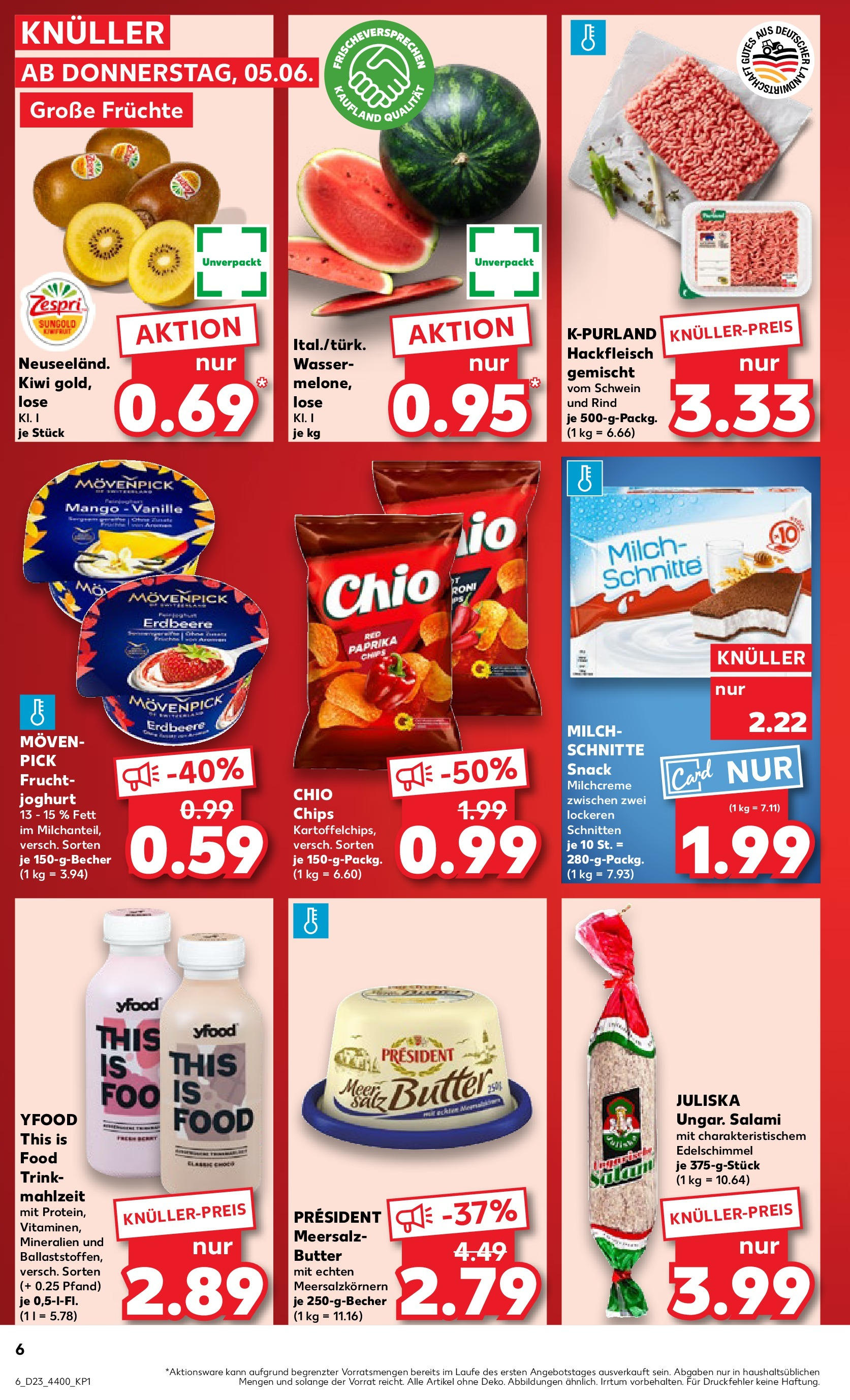Kaufland prospekt Berlin (ab 05.06.2025) » Angebote Online | Seite: 6 | Produkte: Milch, YFood, Mango, Wassermelone Kaufland prospekt Berlin (ab 05.06.2025) » Angebote Online zum Blättern | Seite: 6 | Produkte: Milch, YFood, Mango, Wassermelone