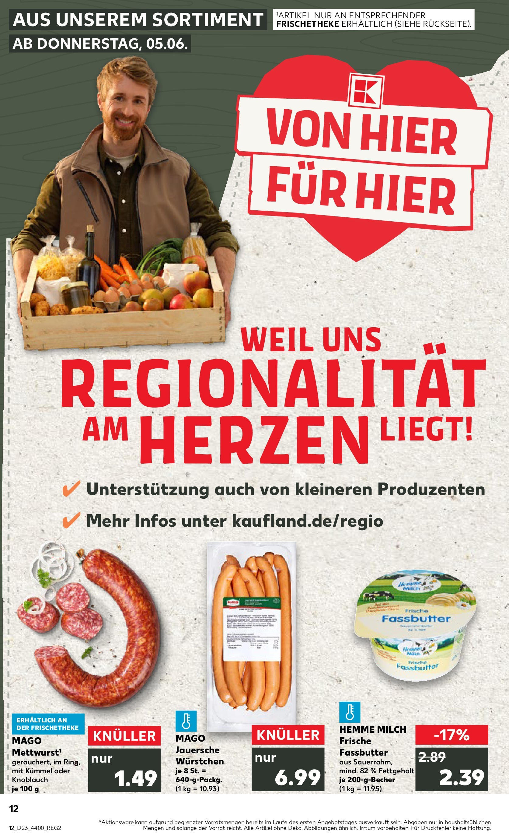 Kaufland prospekt Berlin (ab 05.06.2025) » Angebote Online | Seite: 12 | Produkte: Milch, Butter, Knoblauch Kaufland prospekt Berlin (ab 05.06.2025) » Angebote Online zum Blättern | Seite: 12 | Produkte: Milch, Butter, Knoblauch