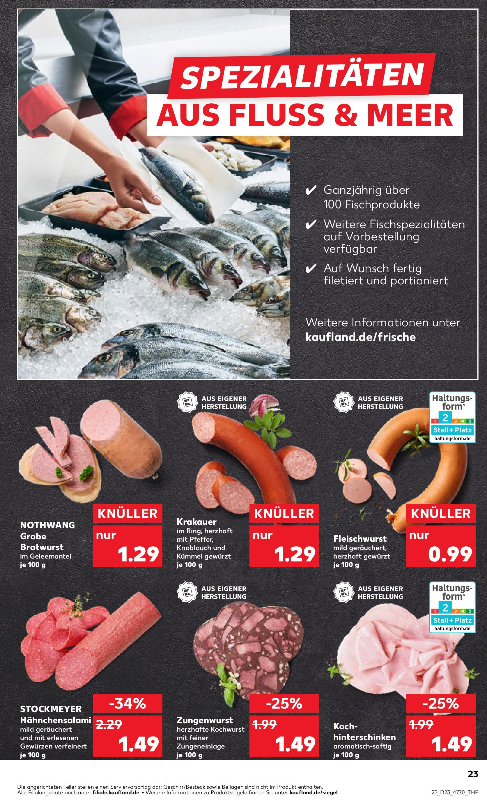Kaufland prospekt Aschaffenburg (ab 05.06.2025) » Angebote Online | Seite: 23 | Produkte: Bratwurst, Knoblauch, Salami Kaufland prospekt Aschaffenburg (ab 05.06.2025) » Angebote Online zum Blättern | Seite: 23 | Produkte: Bratwurst, Knoblauch, Salami