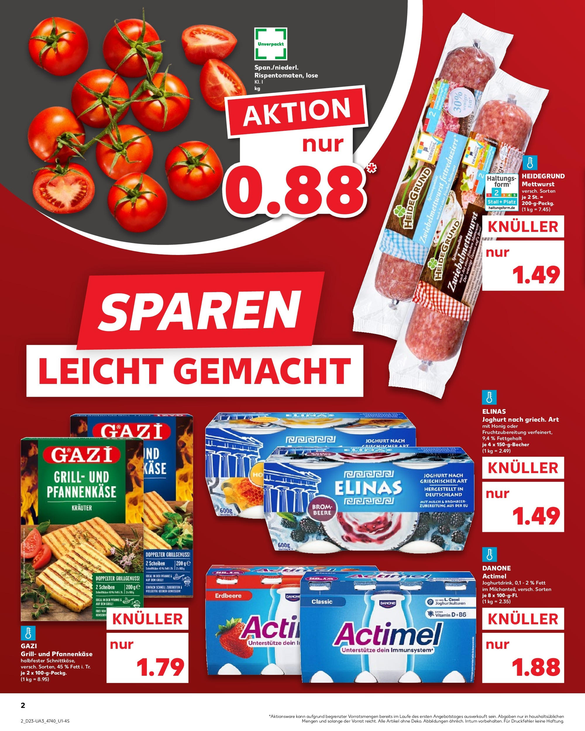 Kaufland prospekt Hannover	 (ab 05.06.2025) » Angebote Online zum Blättern | Seite: 2 | Produkte: Grill, Milch, Käse, Joghurt