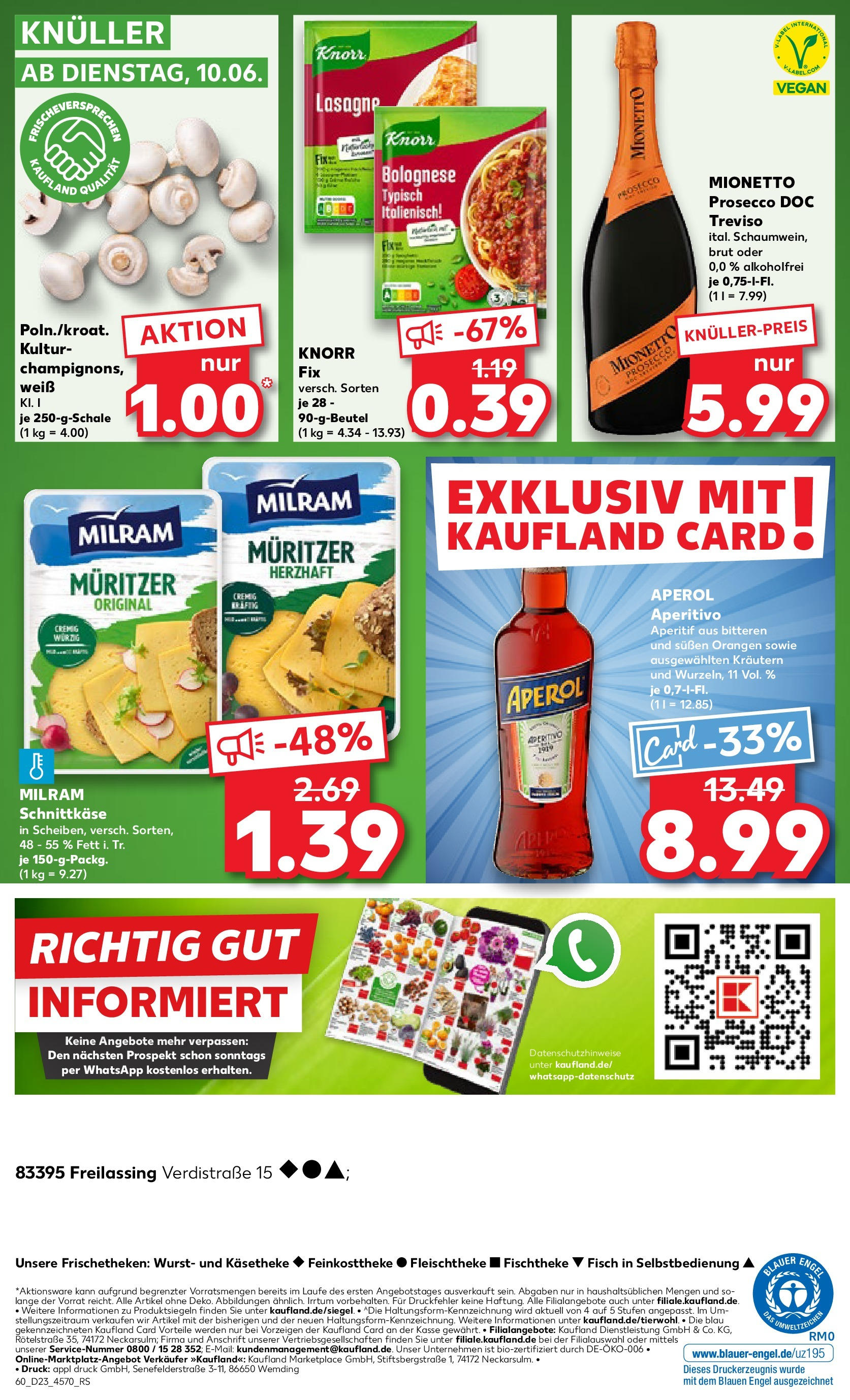 Kaufland prospekt Freilassing (ab 05.06.2025) » Angebote Online | Seite: 60 | Produkte: Orangen, Fisch, Prosecco, Wurst Kaufland prospekt Freilassing (ab 05.06.2025) » Angebote Online zum Blättern | Seite: 60 | Produkte: Orangen, Fisch, Prosecco, Wurst
