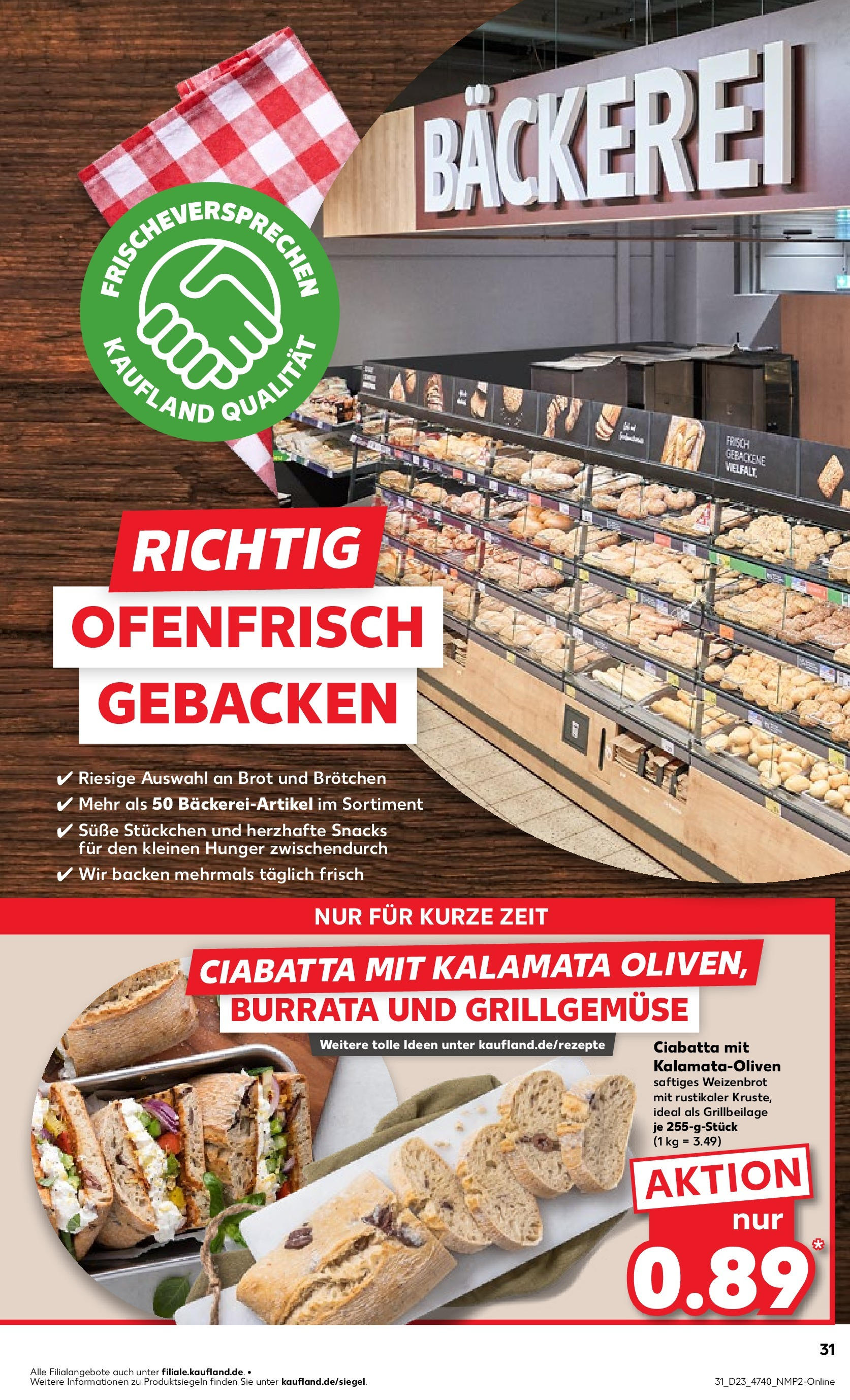Kaufland prospekt Hannover	 (ab 05.06.2025) » Angebote Online zum Blättern | Seite: 35 | Produkte: Bäckerei, Burrata, Brot