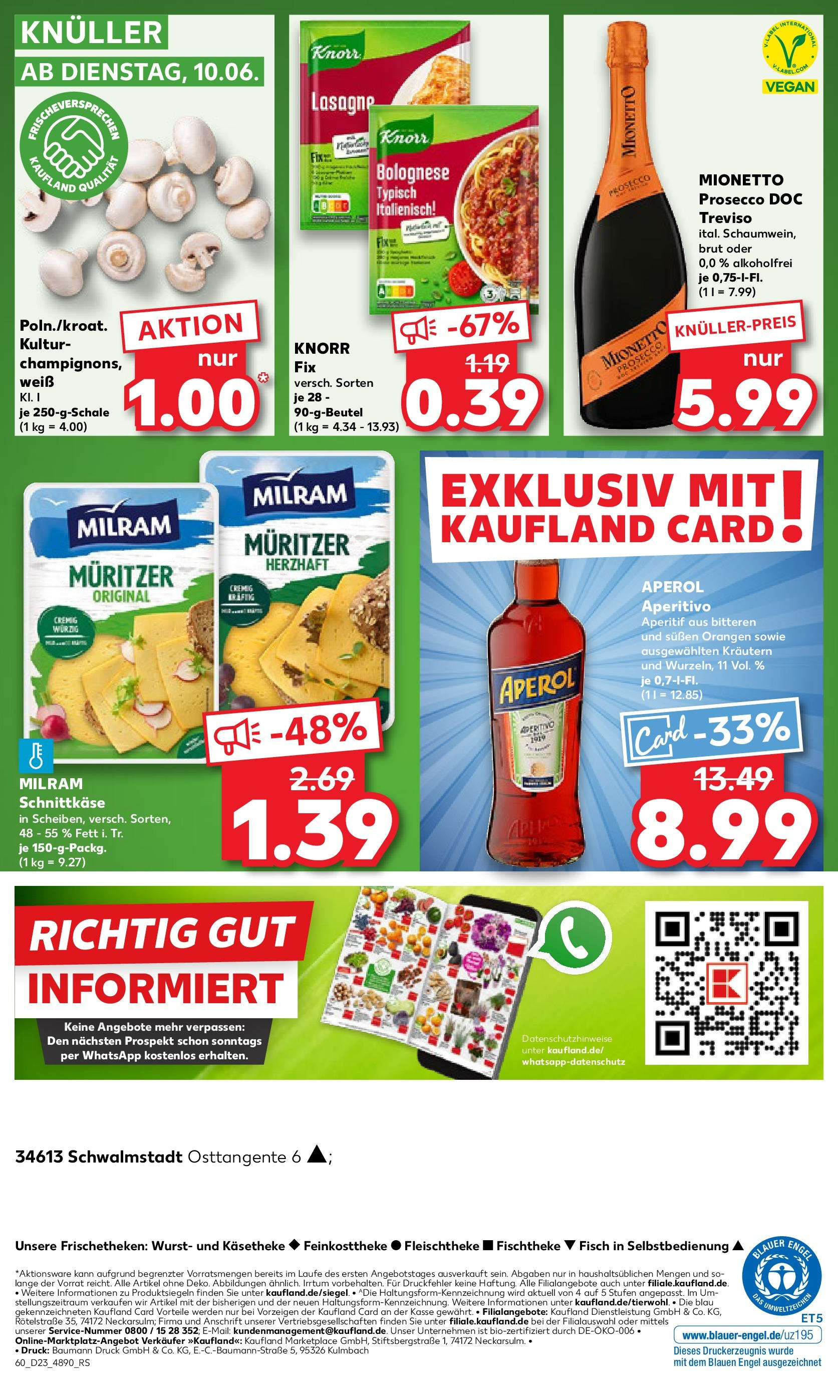 Prospekt Kaufland ab 05.06.2025 » Angebote und Werbung Online | Seite: 60 | Produkte: Orangen, Knorr, Prosecco, Aperol Prospekt Kaufland ab 05.06.2025 » Angebote Online zum Blättern | Seite: 60 | Produkte: Orangen, Knorr, Prosecco, Aperol
