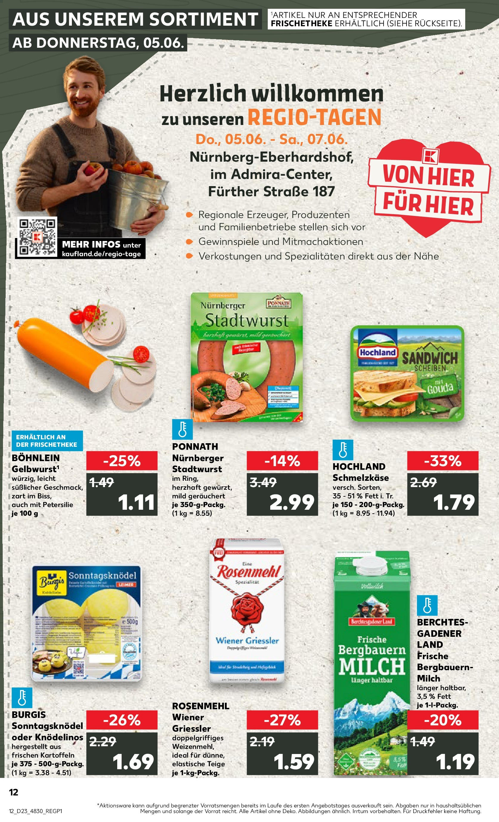 Kaufland prospekt Nürnberg (ab 05.06.2025) » Angebote Online | Seite: 12 | Produkte: Milch, Gouda, Kartoffeln, Petersilie Kaufland prospekt Nürnberg (ab 05.06.2025) » Angebote Online zum Blättern | Seite: 12 | Produkte: Milch, Gouda, Kartoffeln, Petersilie