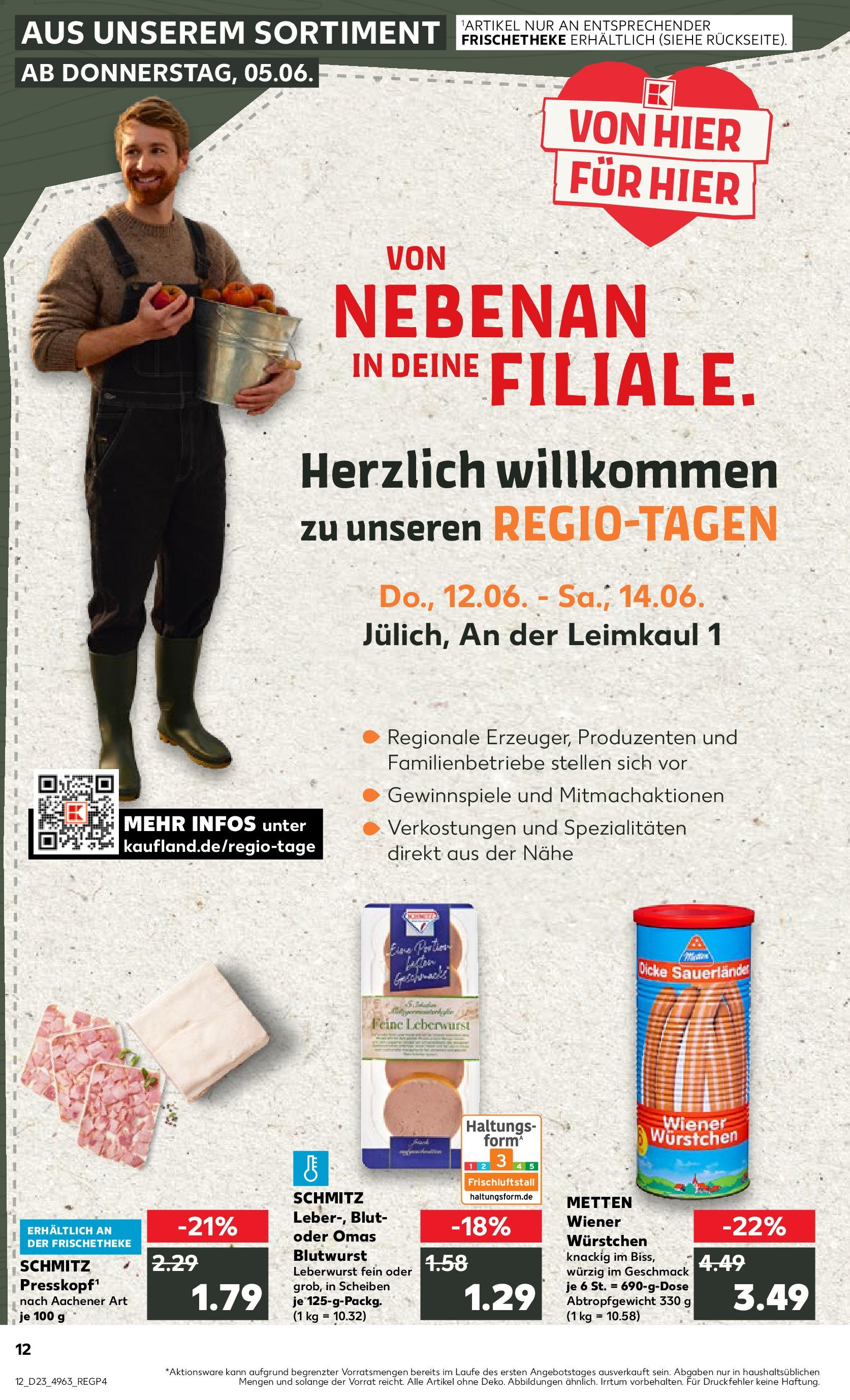 Kaufland prospekt Jülich (ab 05.06.2025) » Angebote Online | Seite: 12 | Produkte: Wiener wurstchen Kaufland prospekt Jülich (ab 05.06.2025) » Angebote Online zum Blättern | Seite: 12 | Produkte: Wiener wurstchen