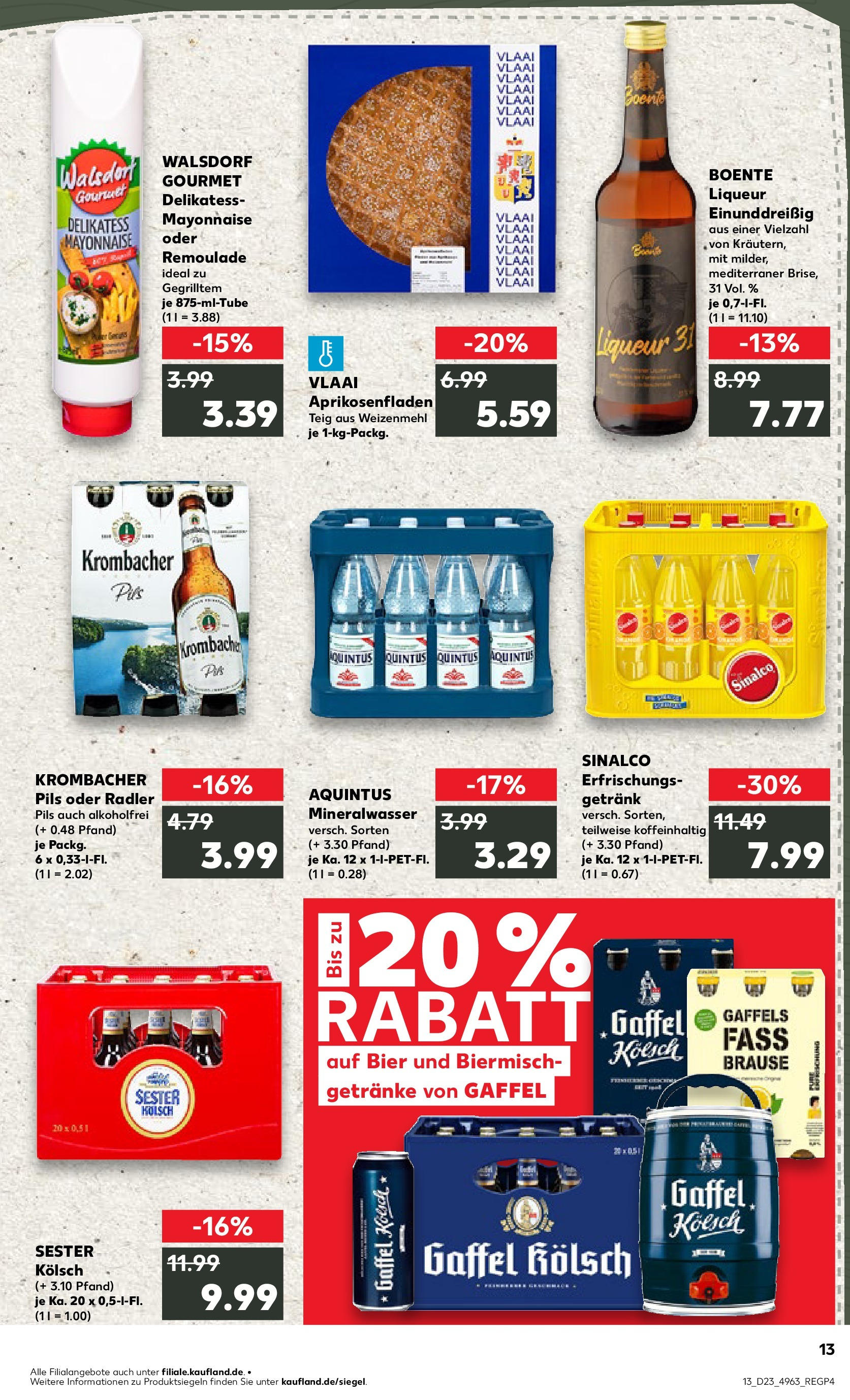 Kaufland prospekt Jülich (ab 05.06.2025) » Angebote Online | Seite: 13 | Produkte: Bier, Mineralwasser, Radler, Krombacher Kaufland prospekt Jülich (ab 05.06.2025) » Angebote Online zum Blättern | Seite: 13 | Produkte: Bier, Mineralwasser, Radler, Krombacher