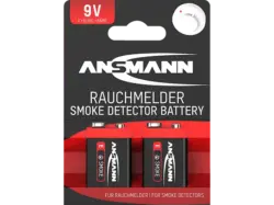 Ansmann Alkaline für Rauchmelder 9V-Block, 2er-Pack; Batterie
