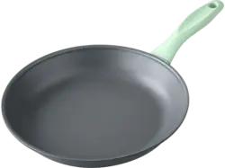 Fackelmann 33096 ECOLUTION Recycling Pfanne (Aluminium, passend für alle Herdarten, 24 cm)