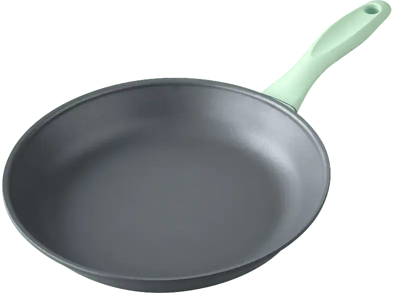 Fackelmann 33096 ECOLUTION Recycling Pfanne (Aluminium, passend für alle Herdarten, 24 cm)