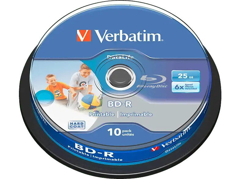 VERBatIM BD-R SL Datalife 25GB 10er Spindel 43804