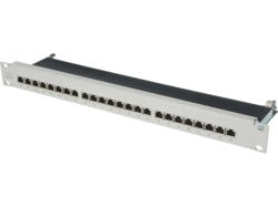 digitUS Cat 6 for Business, Klasse E Patch Panel, grau; Verteilerfeld----Verteilerfeld
