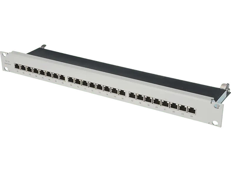 digitUS Cat 6 for Business, Klasse E Patch Panel, grau; Verteilerfeld----Verteilerfeld