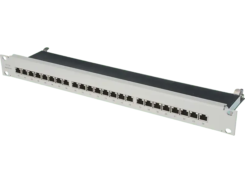 digitUS Cat 6 for Business, Klasse E Patch Panel, grau; Verteilerfeld----Verteilerfeld