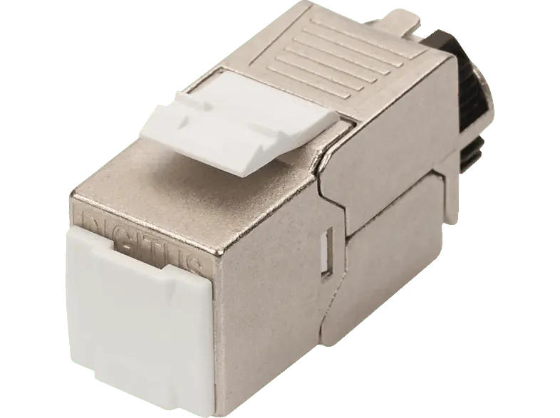 digitUS Cat 6A Keystone Modul, geschirmt mit intelligentem Kabelmanager for Business; Modul-Set----Modul-Set