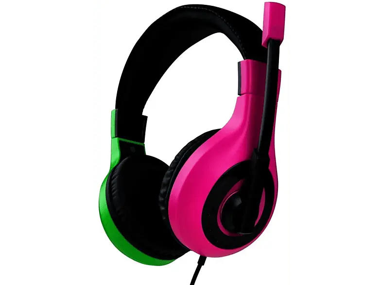 bigBen Stereo Gaming Headset V1, Grün, Pink