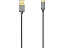 HAMA USB-C-Kabel, USB 2.0, 480 Mbit/s, Metall, 0,75 m