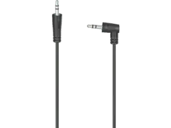 HAMA 00200722 Audio-Kabel, 3,5-mm-Klinken-St. 90° - 3,5-mm-Klinken-St., Stereo, 0,5 m; Audio Kabel