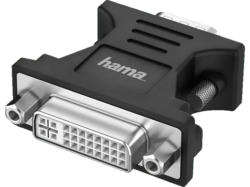 HAMA VGA-Stecker auf DVI-Buchse Video-Adapter, Schwarz