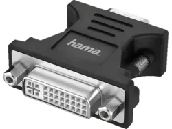 HAMA VGA-Stecker auf DVI-Buchse Video-Adapter, Schwarz