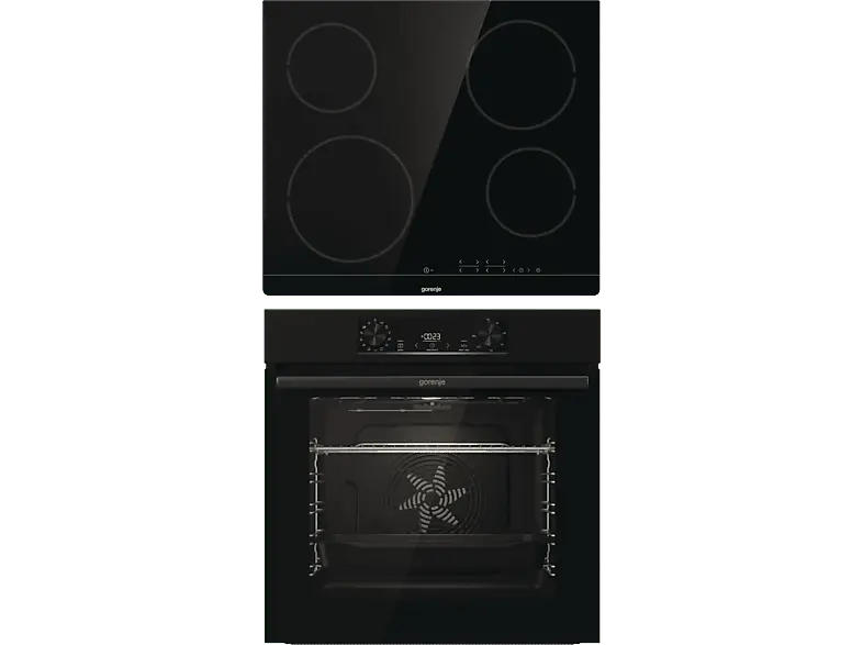 Gorenje Jump Set Aqua, Backofenset inkl. Kochfeld (Strahlungsheizung, A, 77 l)