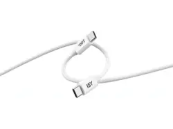 ISY IUC-5200 USB-C 2.0 Kabel, 2m, PD 3.0 100W, Wei&szlig;; USB-Kabel
