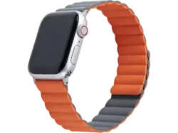 ISY ISB 2006 Smartwatch band, für Apple, Dunkelgrau/Dunkelorange; Armband