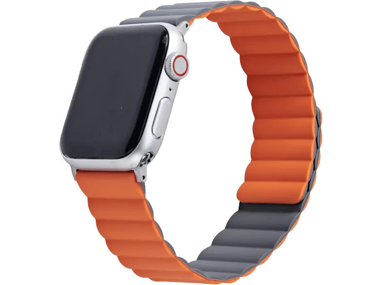 ISY ISB 2005 Smartwatch band, für Apple, Dunkelgrau/Dunkelorange; Armband