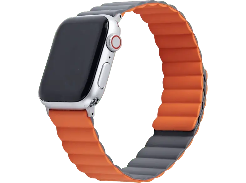 ISY ISB 2006 Smartwatch band, für Apple, Dunkelgrau/Dunkelorange; Armband