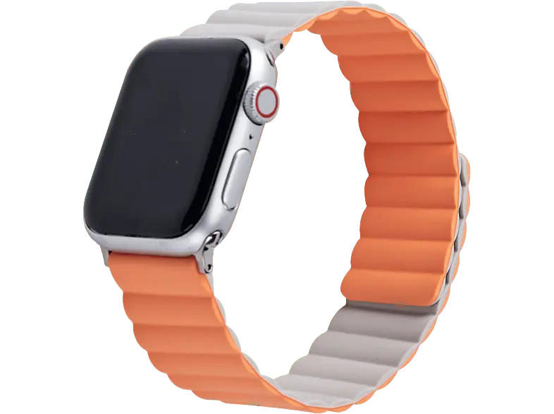 ISY ISB 2004 Smartwatch band, für Apple, Hellgrau/Hellorange; Armband
