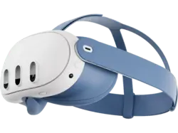 META Headset-Einlage und Headset-Riemen für Quest 3 (Elemental Blue); Headset-Einlage/-Riemen