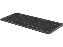 RAPOO 221224 Ultraflache Tastatur mit 8-in-1 USB-C- Multiport-Hub "UCK-6001", Schwarz, qwertz