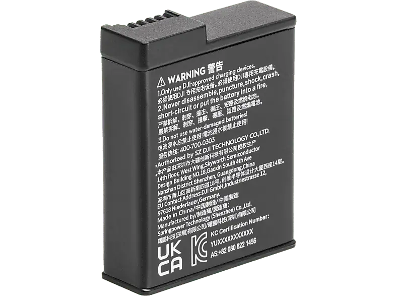 DJI Osmo Action 3 Extremer Akku; Action Cam Zubehör