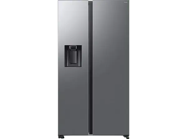 Samsung RS70F65KETEF Side-by-Side, Kühl- und Gefrierkombination mit Metal Cooling (640 l, E, 1780 mm hoch, No Frost (verminderte Eisbildung), Edelstahl Look)