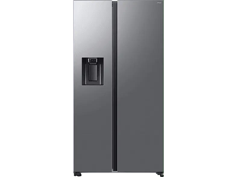 Samsung RS70F65KETEF Side-by-Side, Kühl- und Gefrierkombination mit Metal Cooling (640 l, E, 1780 mm hoch, Edelstahl Look)