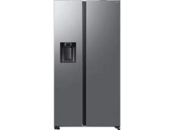 Samsung RS80F65KDTEF All-Around-Cooling, Auto Open Door, Side by Side, Kühl- und Gefrierkombination (640 l, D, 1784 mm hoch, Silber)