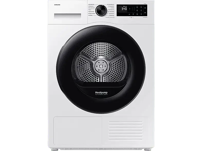 Samsung DV90DG52A0AEEG T5092 Optimal Dry Wärmepumpentrockner (9 kg, EEK: C, 65 dB(A)), Weiß)