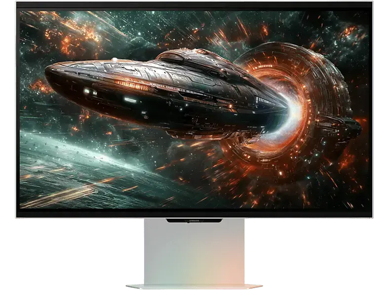 Samsung G90XF 27 Zoll Gaming Monitor, UHD 4K, 1 ms Reaktionszeit, 350 cd/m², 165 Hz, Silber