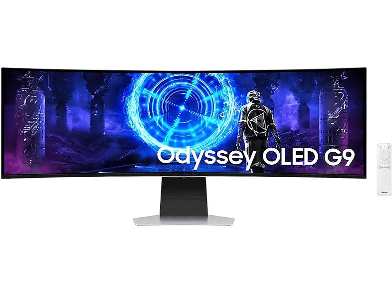 Samsung LS49DG954SU 49 Zoll Curved Gaming Monitor, QLED 4K, 0,03 ms Reaktionszeit, 250 cd/m², 240 Hz, Silber