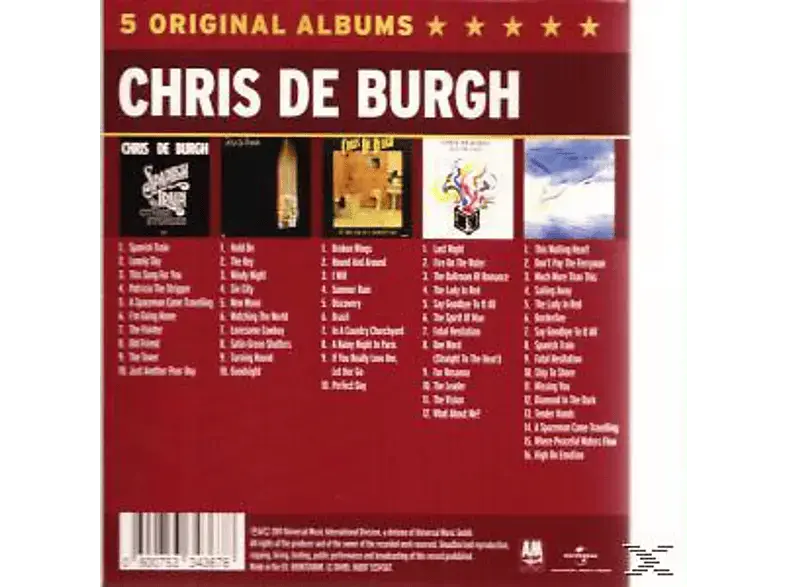 Chris de Burgh - 5 Original Albums [CD]