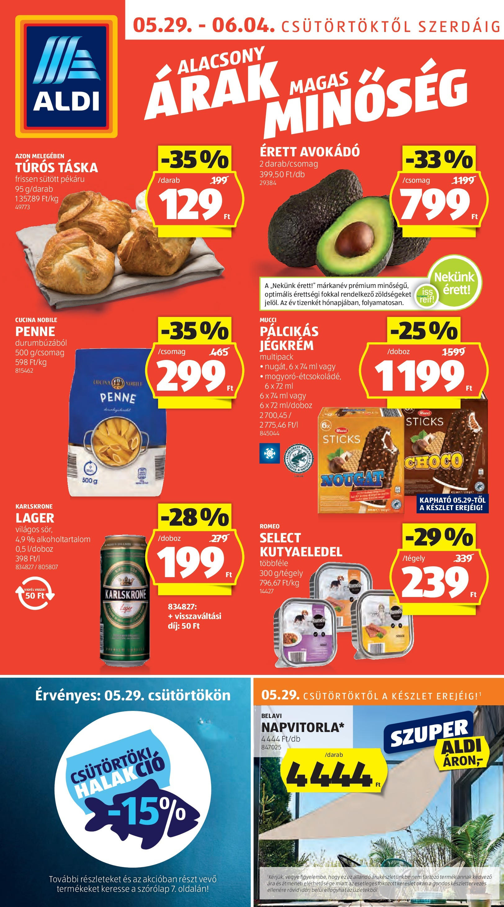 Aldi aktuális szórólap, érvényes 2025.05.29.-től - 1 oldal