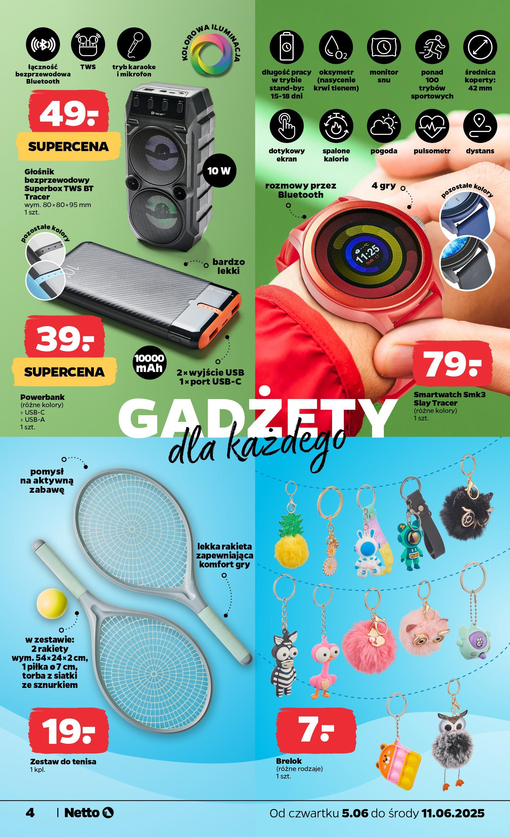 Netto gazetka - Spożywcza od 05.06.2025 - Aktualne promocje | Strona: 24 | Produkty: Głośnik bezprzewodowy, Monitor, Mikrofon, Torba