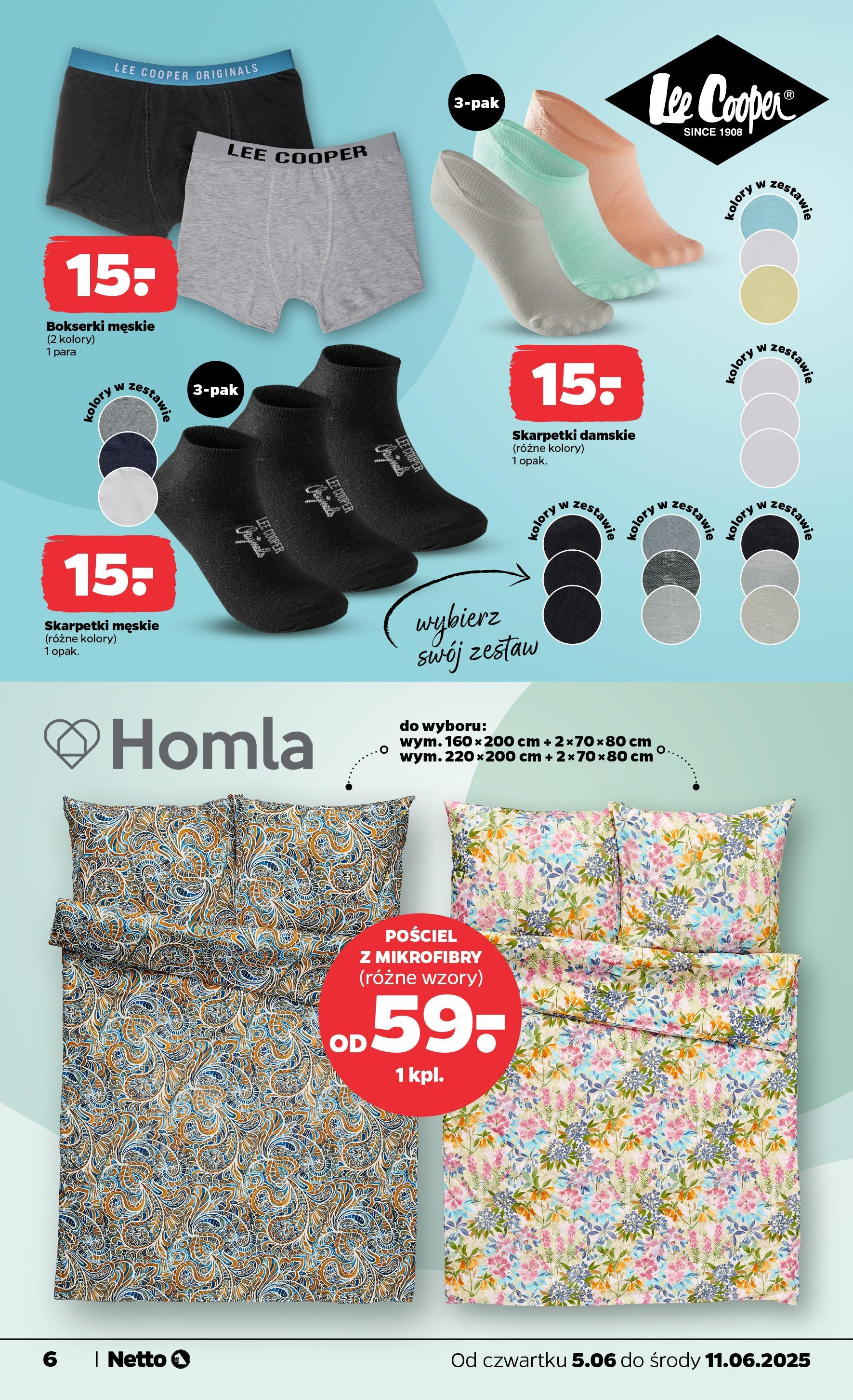 Netto gazetka - Spożywcza od 05.06.2025 - Aktualne promocje | Strona: 26 | Produkty: Pościel, Bokserki, Skarpetki, Bokserki męskie