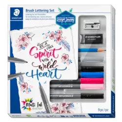 STAEDTLER® Brush Lettering Set 9-teilig mehrere Farben
